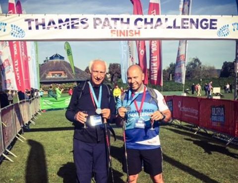Thames Path Challenge - Trevor and Ben Dimmock