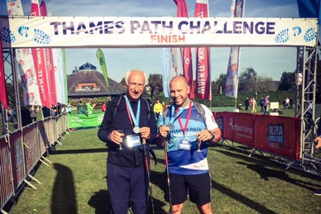 Thames Path Challenge - Trevor and Ben Dimmock